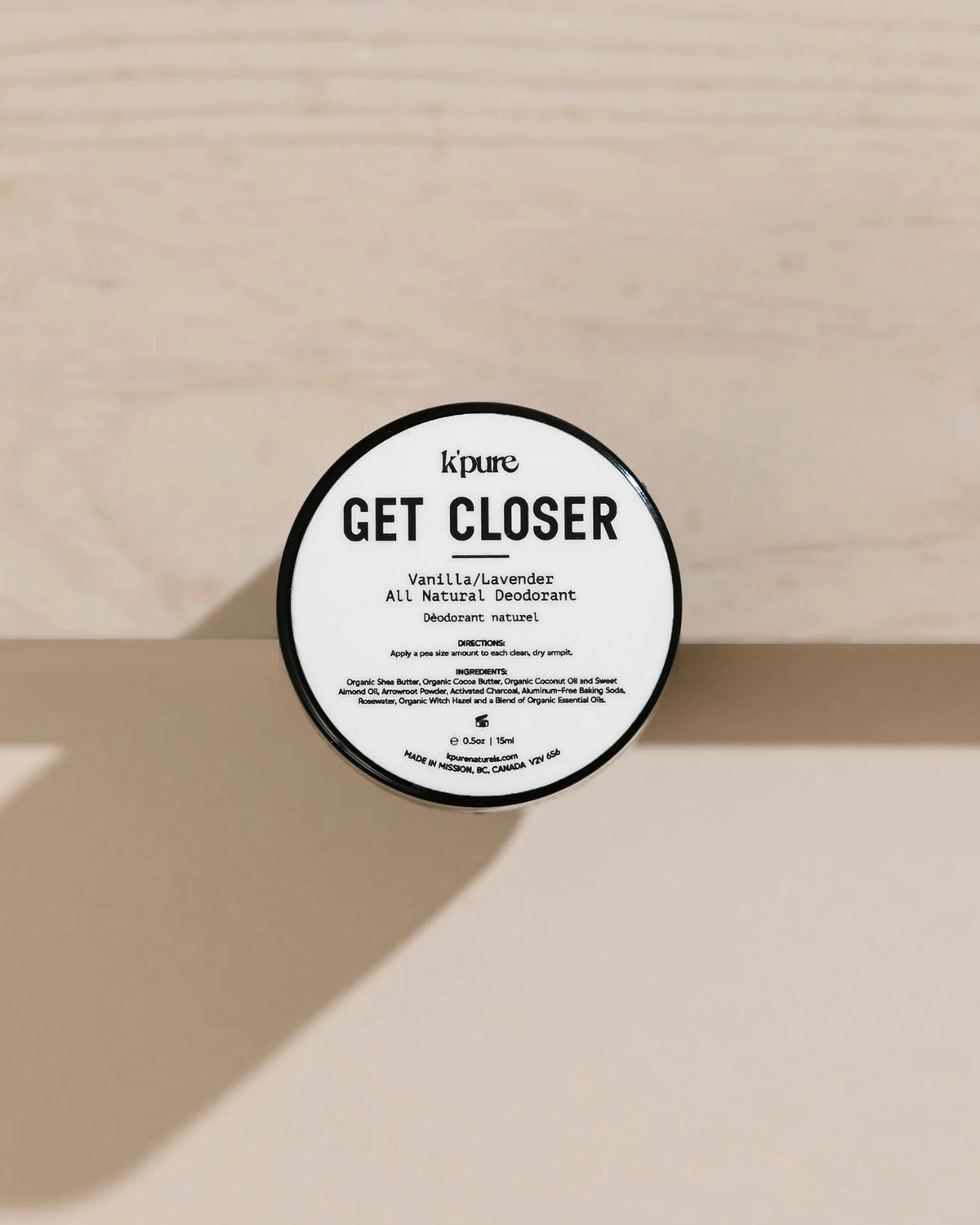 Get Closer All Natural Deodorant 2oz