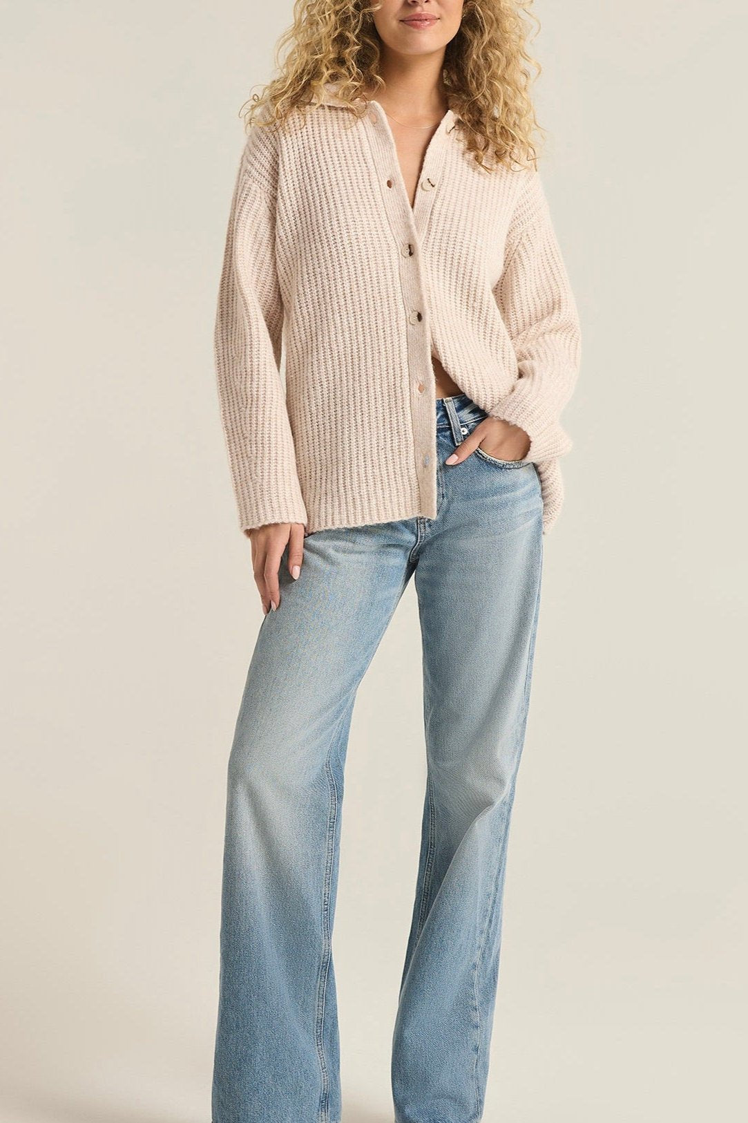 Lennie Button-Up Sweater