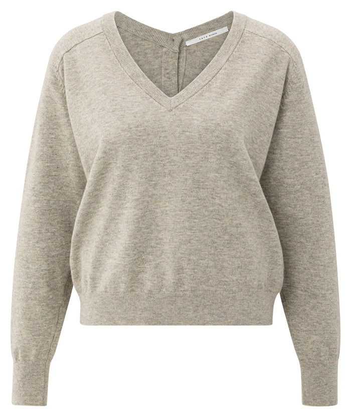 Double V-Neck Sweater