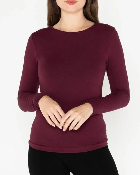 Bamboo Long Sleeve Crew Neck