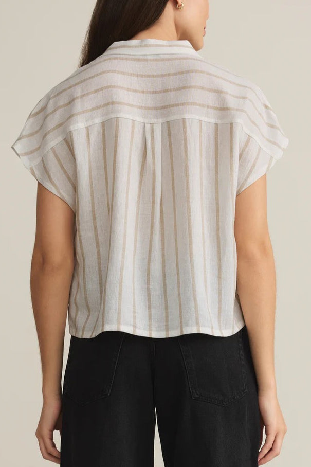 Parallel Button Down Top