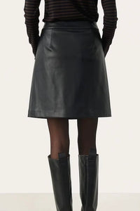 Lonna Faux Leather Skirt