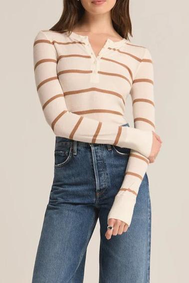 Scarlett Rib Henley